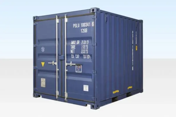 10ft One-Trip Shipping Container — Blue — New