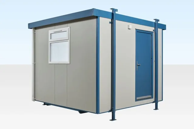 10ft x 10ft Jackleg Cabin Site Cabin – New – Goosewing Grey