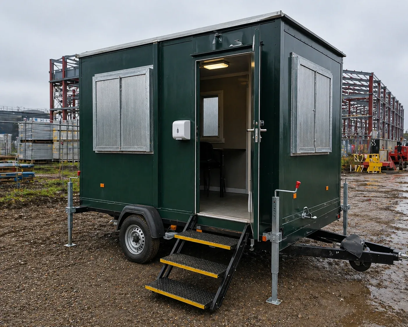 12ft Mobile Canteen Unit – Used – Green