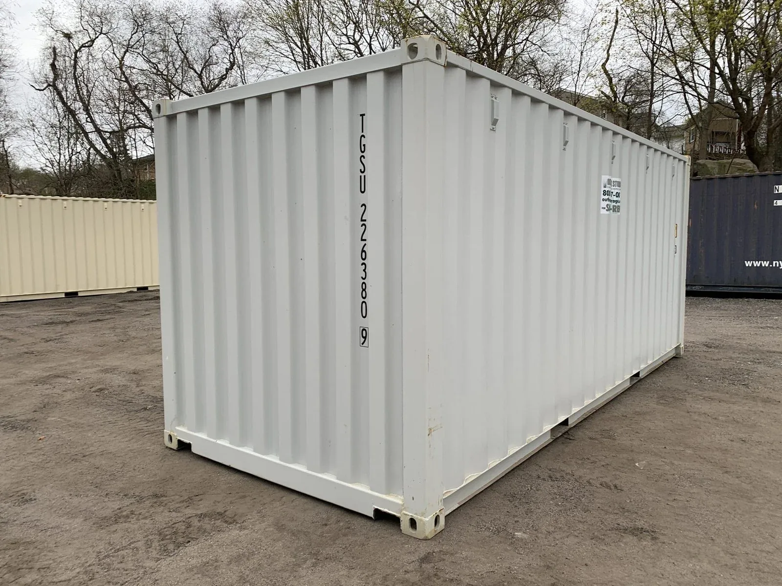 20′ x 8′ x 8.5′ Tall– New Shipping/Storage Container – Wind and Watertight – Gray