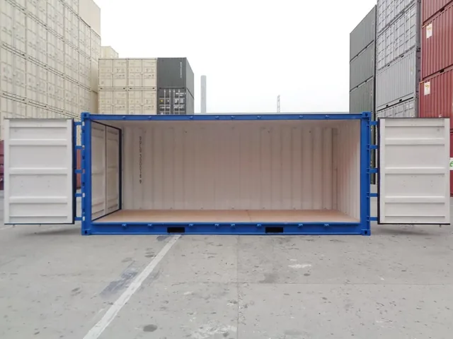 20ft One-Trip Full Side Access Container — Blue — New