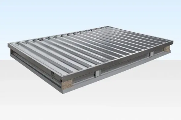3m x 2.1m Flat Pack Storage Container Galvanised
