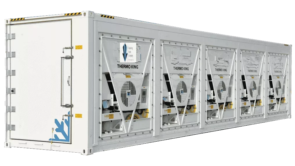 40ft High Cube One-Trip Blast Freezer Container — New