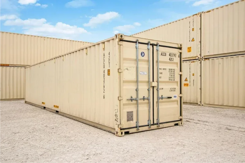 40ft New One-Trip Steel Shipping Container | Standard Height | Secure Storage