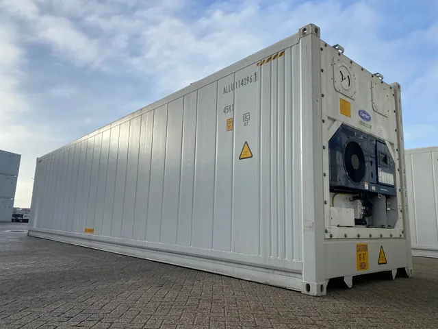 40ft Used High Cube Reefer Shipping Container – White