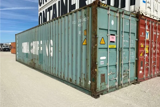 40ft Used High Cube Wind and Watertight Shipping Container – Green
