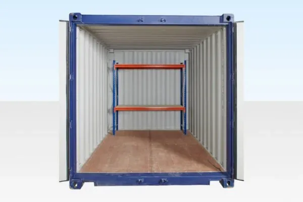 Adjustable, Heavy Duty Two Tier Racking For Rear Of Container