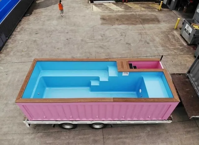 Pink 20ft Container Pool